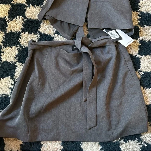 Tiger Mist Vest skirt set gray new - Picture 3 of 6